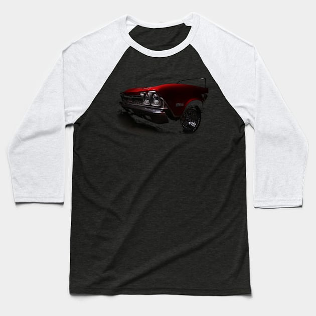 1968 Chevy Chevelle detail Baseball T-Shirt by mal_photography